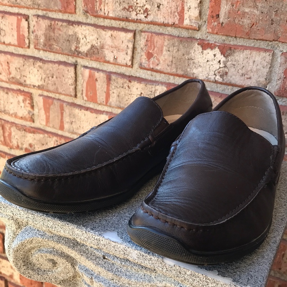 🚨BoGo½ ECCO Brown Leather Loafers